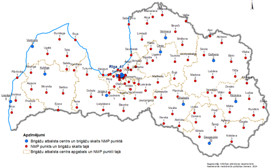 Karte ar NMP punktiem