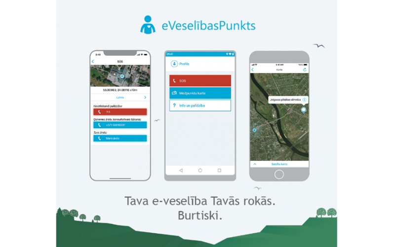 eVeselībaPunkts telefona aplikācija