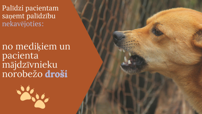 NMPD mediķi: Gādā, lai suns nekļūst par šķērsli palīdzības saņemšanai izsaukumā