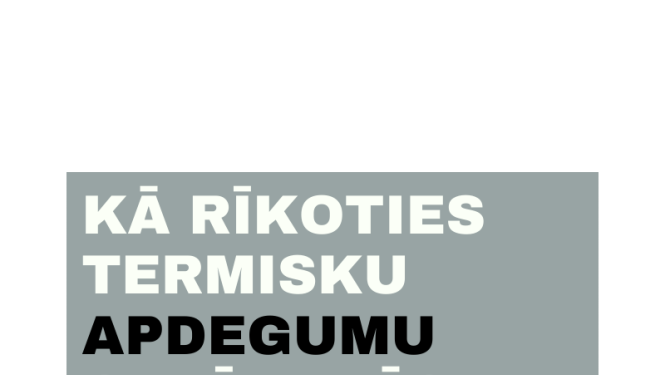 Teksts ar jautājumu par rīcību apdeguma gadījumā