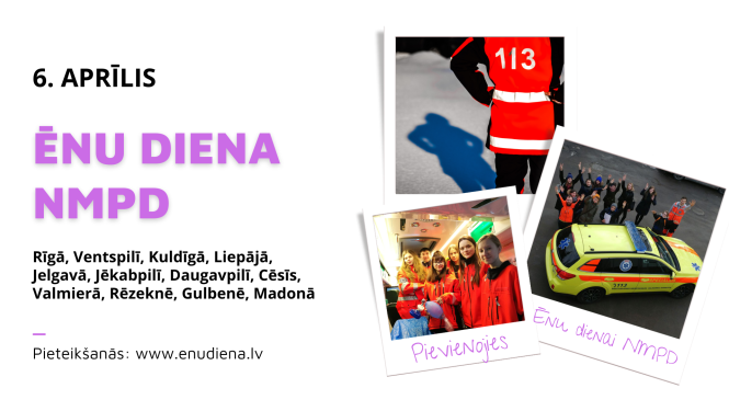 Vizuālais materiāls - Ēnu diena NMPD 6.aprīlī 15 pilsētās