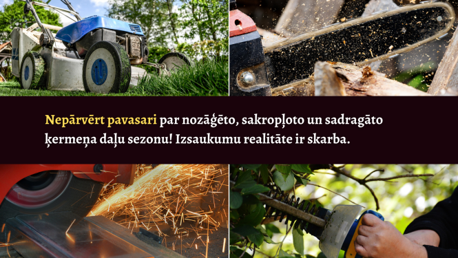 Nepārvērt pavasari par nozāģēto, sakropļoto un sadragāto ķermeņa daļu sezonu! Izsaukumu realitāte ir skarba.