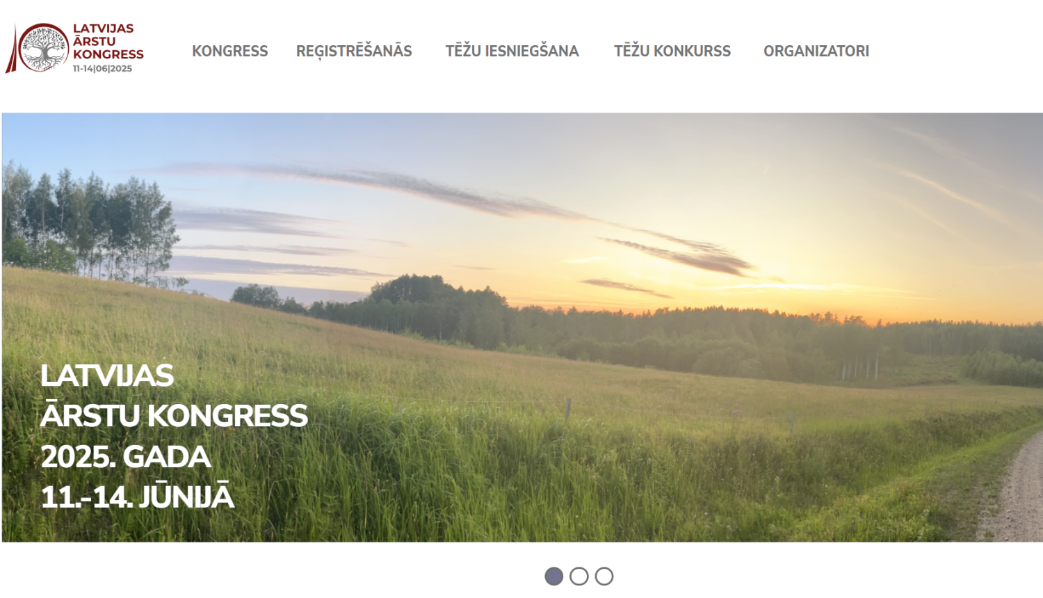 Latvijas Ārstu kongress 11.-14. jūlijā - skats no mājaslapas