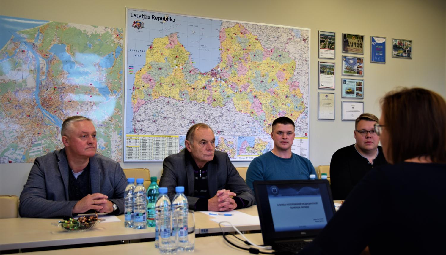 NMPD viesojas Viļņas neatliekamās medicīniskās palīdzības stacijas pārstāvji